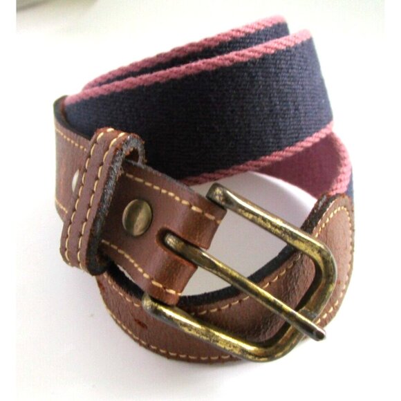 GANT Genuine Leather and Fabric Belt - Boy/Teen/Child - Made in USA - 28-31" - Picture 2 of 14